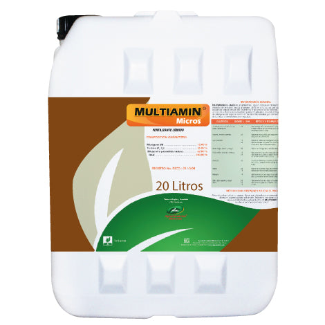Multiamin Micros Agroestime 20 L Fertilizante – RIBERAGRICOLA